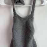 SKIMS NWOT  Smoke Gray Cozy Knit Halter Bra Top Photo 3