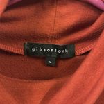 Gibsonlook Cold Shoulder Long Sleeve Brick Red Turtleneck Top Womens Large Photo 8