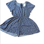 Chris & Carol Chris & Carol Women's XL Gray Floral Rayon Sweatheart Neck Romper NWT Photo 2