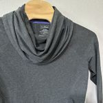 L.L.Bean Cozy Pullover Women's Medium Charcoal Gray Cowl Neck 290312 Sweatshirt Photo 1