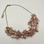 Avon vintage gold tone and pink beaded necklace Gold Photo 2