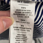 United by Blue  T Shirt Dress Striped Organic Cotton Blend Navy White Small Photo 4