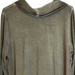 Soft Surroundings  Sinclair Cowl Neck Taupe Olive Green Top Tunic PM Career 39667 Photo 6