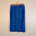 Pilcro  Blue Denim Modest Jean Skirt Womens 6 Coastal Cowgirl Western Casual Fall Photo 8