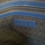 L.A.M.B. Gwen Stefani Domed Croc Embossed Blue Leather Bag Photo 6