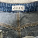 Cello Blue Midi Pencil Skirt with Slit Photo 4