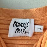 Princess Polly  Sunset Tank Orange Ribbed Crop Top Cropped Knit Sleeveless Summer Photo 5