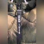 Fonts Down Jacket With Fur Collar Puffer Coat Cozy Jacket S 3XL Green Size undefined Photo 3