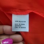 Kenar  Women's Red Sleeveless Sheer Button Down Top Size 1X Photo 4