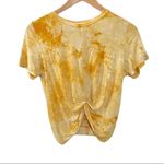 Heart and Hips yellow short sleeve tie front top Photo 13