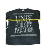 Unif ‘Forget Paradise’ Pullover Crewneck Sweatshirt - Size Large - Black & White Photo 7