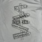 Fashion Designer Street Sign TShirt Black Photo 1