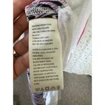 Free People  Knot Me Floral Geometric Scarf Mix Media Tie-Front Blouse Top L Photo 10