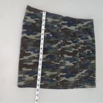 Free People Modern Femme Camo Green Country Cowgirl Denim Mini Skirt Size 8 Photo 4
