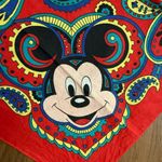 Disney Vintage 80s Mickey Mouse Walt Co. Red Bandana USA Photo 2