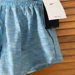 Nike Women’s One Dri-Fit Mid-Rise 3” Brief Lined Blue SpaceDye Shorts Sz S NWT Photo 2