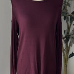 Sanctuary  Deep Burgundy cold shoulder Long Sleeve Top Photo 0