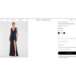 Mac Duggal  Navy Blue Sequin Formal Dress Wedding Guest Gala Gown Size 14 L XL Photo 8