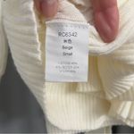 None KNITTED WRAP Sweater Beige Small NWOT Photo 5