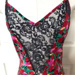Victoria's Secret Victoria Secret gold label pink and red rose floral print slip dress Photo 6