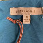 Skies Are Blue Anthropologie Aquatic Floral Tropical Surplice Romper Size M Photo 7