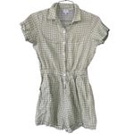 Dear Georgie Women's Romper Green Gingham M Size M Photo 1
