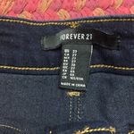 Forever 21 STRETCHY DARK WASH DENIM LOW RISE SHORT SHORTS Photo 2