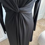 New York & Company Black Wrap Front Dress – NWT, Long Sleeve, Size Medium Photo 4
