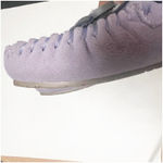 Minnetonka Women’s Cali Suede Moccasins Lilac Aztec Fair Isle Print 7M Faux Fur Photo 8