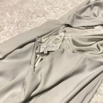 Theia Bridesmaid Bianca Twist Back Maxi Gown in Silver Size 6 Photo 6