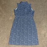 J. McLaughlin  Dolly Sleeveless Collared Button Front Dress Blue Windowpane‎ M Photo 4