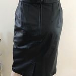 Vintage 90s High Waist Leather Skirt S/M Black Photo 1