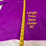 Ralph Lauren Lauren  Women’s size PL  Large Purple Roll Tab Sleeve 100% Linen Top Photo 5