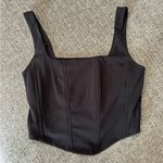 Moa Moa ⭐️Black Corset Crop Top M NWOT Photo 0