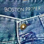 Boston Proper  Medium Wash Straight Jeans Photo 8