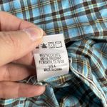 Panhandle Size M Shirt Rough Stock Slim Fit Plaid Pearl Snap Long Sleeve Women’s Blue Size M Photo 6