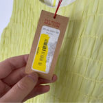 Z Spoke Zac Posen Silk Yellow Chiffon Mini Dress Size 8 Photo 6
