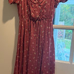 Pink flower summer dress Size XL Photo 0
