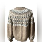 Max edition  Classic Tan Patterned Sweater Sz Small NWT Photo 7