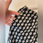 Madewell  100% Silk Stretch Waistband Island Skirt‎ in Bloomstamp Black Size S Photo 8