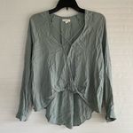 Urban Outfitters  Crisscross Long Sleeve Blouse Photo 0