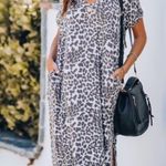 VICI Leopard Print V-Neck Dress size Small Photo 0