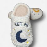 Taylor Swift themed “Meet me at Midnight” Women's White Enroidered slippers Size 10 Photo 3