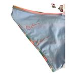 Xhilaration  Bikini Bottom Women Size M Multicolor Stripe Cheeky Ribbed Blue Pink Photo 3