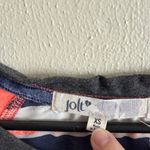 Jolt Coral and Gray Striped Long Sleeve Top Photo 1