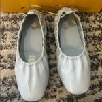 Fendi  Filo Leather Ballerina Blue Flat Photo 3