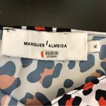 Marques Almeida Satin Midi Slip Dress Leopard Print Silver Pink Handkerchief Hem Photo 10