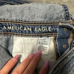 American Eagle  Outfitters Blue Denim Baggy Overall Short Overalls Photo 3