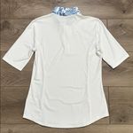 Tommy Bahama Golf 1/4 Zip Polo And Skirt Skort Set Size Small Floral White Blue Photo 6