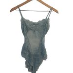 Skims Ultra Fine Lace Teddy in Denim Small New without tags Photo 4